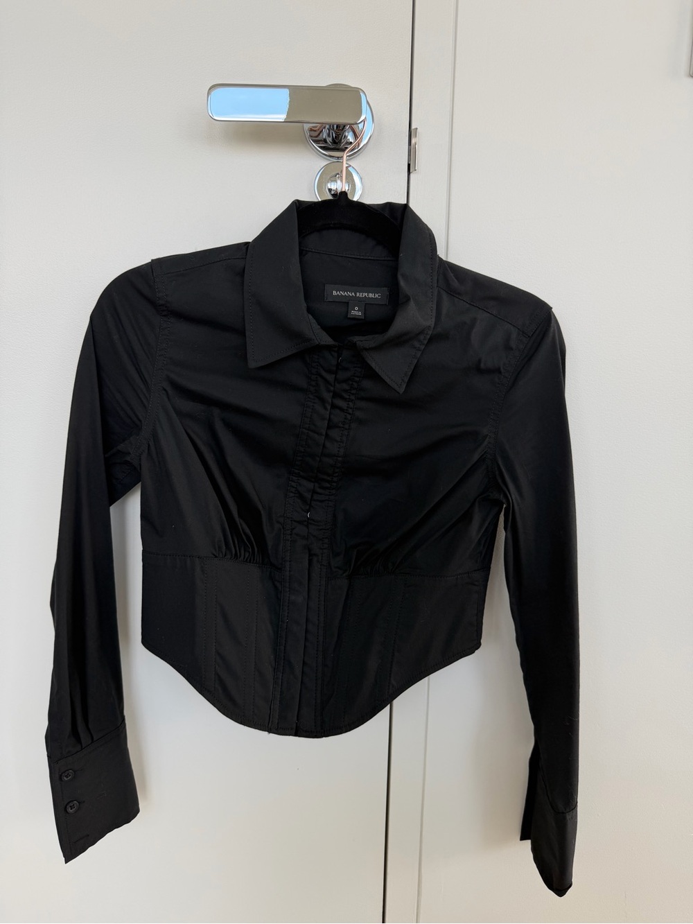 Banana Republic Black Top Corset like